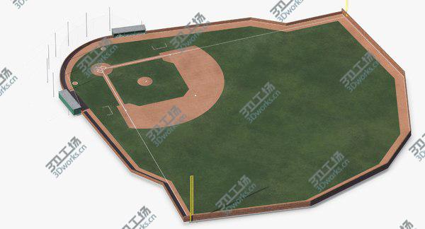 images/goods_img/20210312/Baseball Field Brick Wall 3D model/3.jpg